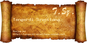 Tengerdi Szvetlana névjegykártya